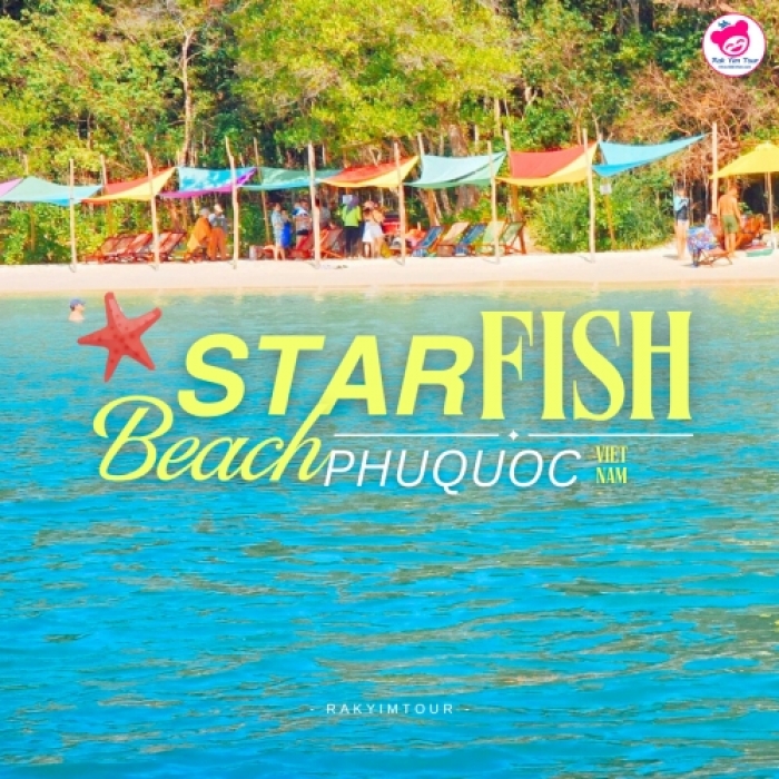 ทักทายน้อนปลาดาว หาดปลาดาว ฟูก๊วก เวียดนาม Starfish Beach Phuquoc Vietnam