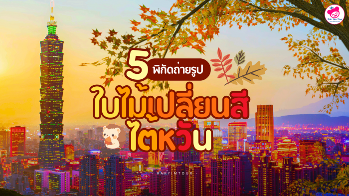 5 พิกัด ถ่ายรูป ใบไม้เปลี่ยนสี ไต้หวัน หนึ่งในช่วงเวลาท่องเที่ยวที่สวยที่สุด ต้องไปช่วงไหน มีที่ไหนบ้าง ?